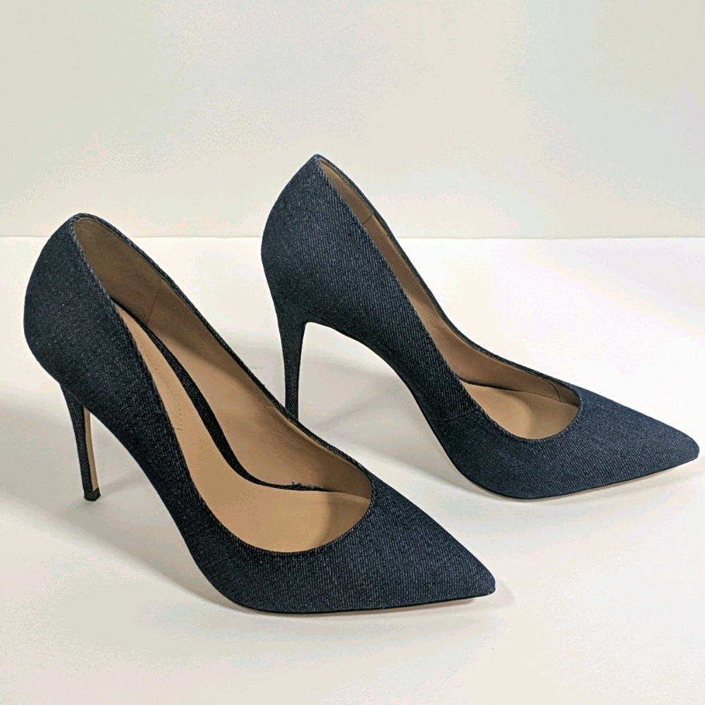 ALDO Stessy denim blue pump heels